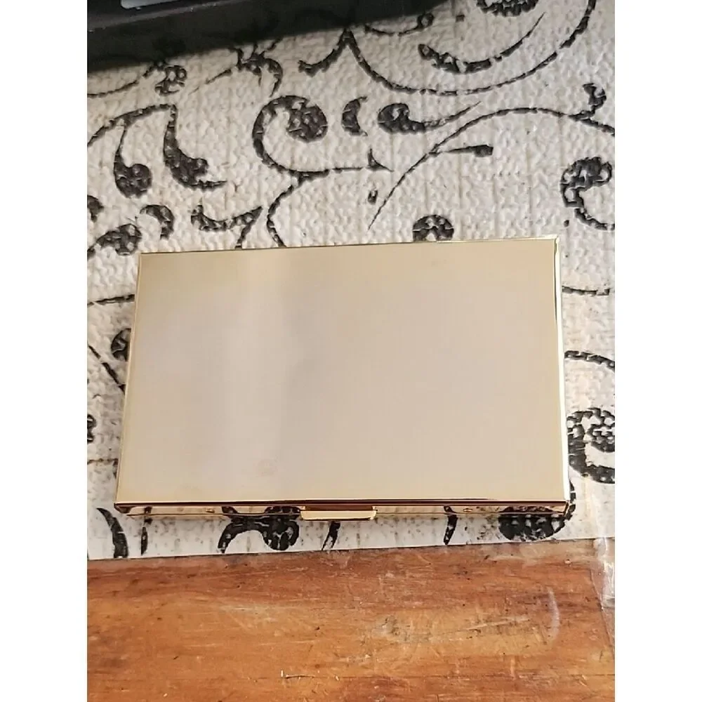 The Golden Case Vintage Calculator/Business Card Holder